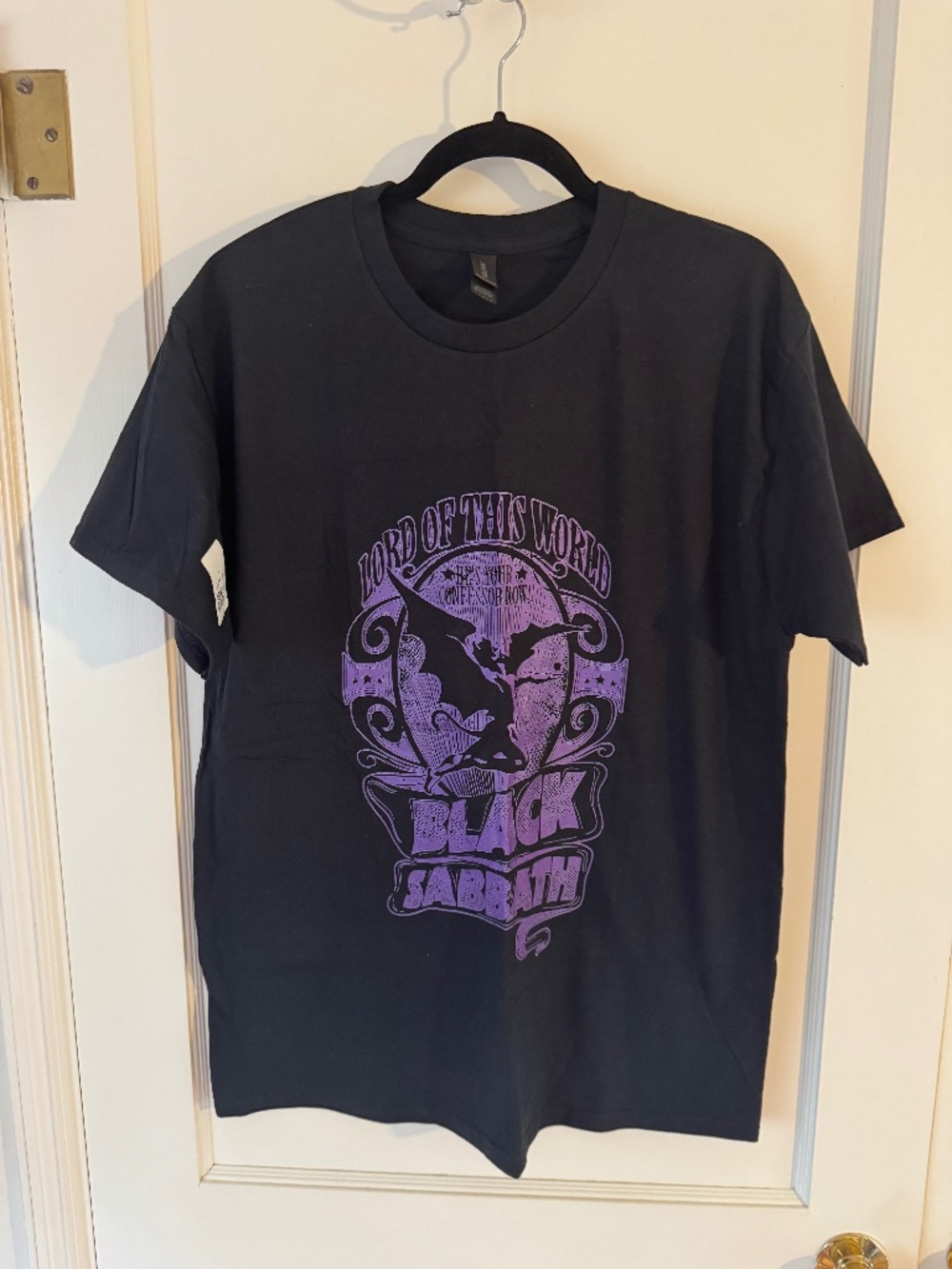 Black and Purple Black Sabbath Band Tee, Size L